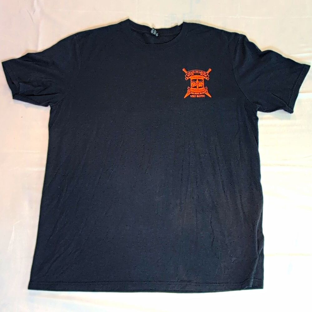 District VSU ROTC Trojan Warriors "Train To Lead" T-Shirt Mens XL Blue